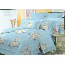 Комплект постільної білизни 3695 - BLUE, мікросатин Комплект постільної білизни 3695 - BLUE, мікросатин