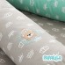Бортик захисний мультифункціональний в ліжечко ТM PAPAELLA 60 x 15 см, 120 x 15 см корона мята/беж Бортик захисний мультифункціональний в ліжечко ТM PAPAELLA 60 x 15 см, 120 x 15 см корона мята/беж