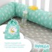 Бортик захисний мультифункціональний в ліжечко ТM PAPAELLA 60 x 15 см, 120 x 15 см корона мята/беж Бортик захисний мультифункціональний в ліжечко ТM PAPAELLA 60 x 15 см, 120 x 15 см корона мята/беж