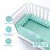 Бортик захисний мультифункціональний в ліжечко ТM PAPAELLA 60 x 15 см, 120 x 15 см зірка/горошок ментол Бортик захисний мультифункціональний в ліжечко ТM PAPAELLA 60 x 15 см, 120 x 15 см зірка/горошок ментол