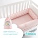 Бортик захисний мультифункціональний в ліжечко ТM PAPAELLA 60 x 15 см, 120 x 15 см зірка/горошок пудра Бортик захисний мультифункціональний в ліжечко ТM PAPAELLA 60 x 15 см, 120 x 15 см зірка/горошок пудра