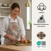 Фартух для кухні IDEIA з вишивкою та кишенею, з захистом від плям, бавовна, для жінок і чоловіків сірий