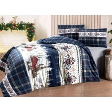 Комплект постільної білизни First Choice Flanel евро (Nature Navy Blue) Комплект постільної білизни First Choice Flanel евро (Nature Navy Blue)