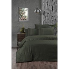 Комплект постільної білизни First Choice Ranforce DARK Deluxe евро (Gala Dark Green) Комплект постільної білизни First Choice Ranforce DARK Deluxe евро (Gala Dark Green)