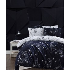 Комплект постільної білизни First Choice ранфорс евро (Glare Navy Blue) Комплект постільної білизни First Choice ранфорс евро (Glare Navy Blue)