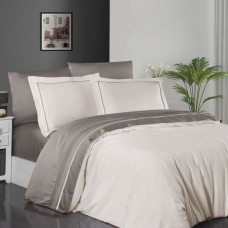 Комплект постільної білизни First Choice сатин ДЕЛЮКС евро (Serenity Ivory-Mink) Комплект постільної білизни First Choice сатин ДЕЛЮКС евро (Serenity Ivory-Mink)