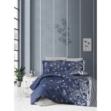 Комплект постільної білизни First Choice сатин евро (Living Navy Blue) Комплект постільної білизни First Choice сатин евро (Living Navy Blue)