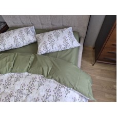Комплект постільної білизни Turkish Cotton Гілочка, хакі
