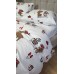 Комплект постільної білизни Гостинці/білий, Turkish flannel