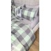 Комплект постільної білизни Варена бавовна Green Kilt+Rock Gray, Washed Cotton