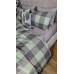 Комплект постільної білизни Варена бавовна Green Kilt+Rock Gray, Washed Cotton