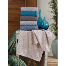 Рушники махрові жаккардові банні набір 6 шт. 70 x 140 см., Gulcan Cotton Lux Leafy Туреччина Рушники махрові жаккардові банні набір 6 шт. 70 x 140 см., Gulcan Cotton Lux Leafy Туреччина