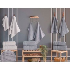 Набір 3 рушники Gursan Cotton Micro Delux, 50x90 см, Equal Set Gri Набір 3 рушники Gursan Cotton Micro Delux, 50x90 см, Equal Set Gri