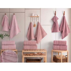 Набір 3 рушники Gursan Cotton Micro Delux, 50x90 см, Equal Set Pudra Набір 3 рушники Gursan Cotton Micro Delux, 50x90 см, Equal Set Pudra
