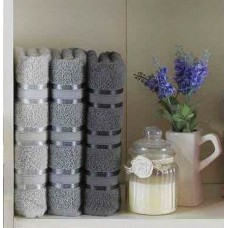 Набір рушників 3 шт Gursan Cotton Stripe Mikro Delux 70 x 140 (Stripe-Grey) Набір рушників 3 шт Gursan Cotton Stripe Mikro Delux 70 x 140 (Stripe-Grey)