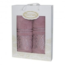 Подарунковий набір махрових рушників 2 шт., 50 x 90 см., 70 x 140 см., Damask Ornament-Powder, ТМ Gulcan Подарунковий набір махрових рушників 2 шт., 50 x 90 см., 70 x 140 см., Damask Ornament-Powder, ТМ Gulcan