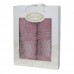Подарунковий набір махрових рушників 2 шт., 50 x 90 см., 70 x 140 см., Damask Ornament-Powder, ТМ Gulcan