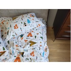 Комплект постільної білизни Хитрий лис, Turkish flannel Комплект постільної білизни Хитрий лис, Turkish flannel