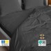 Комплект постільної білизни Cloud Dream, євро, мікросатин жатка, темно-сірий, у подарунковій упаковці, ТМ IDEIA Комплект постільної білизни Cloud Dream, євро, мікросатин жатка, темно-сірий, у подарунковій упаковці, ТМ IDEIA