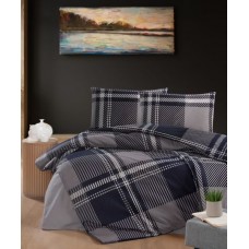Комплект постільної білизни Євро Фланель, Veldor Navy Blue, First Choice Туреччина Комплект постільної білизни Євро Фланель, Veldor Navy Blue, First Choice Туреччина