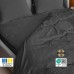 Комплект постільної білизни Cloud Dream, полуторний, мікросатин жатка, темно-сірий, в подарунковій упаковці, ТМ IDEIA Комплект постільної білизни Cloud Dream, полуторний, мікросатин жатка, темно-сірий, в подарунковій упаковці, ТМ IDEIA
