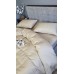 Комплект постільної білизни Satin GOFRE Жатка, бежевий Комплект постільної білизни Satin GOFRE Жатка, бежевий