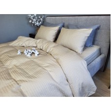 Комплект постільної білизни Satin GOFRE Жатка, бежевий Комплект постільної білизни Satin GOFRE Жатка, бежевий