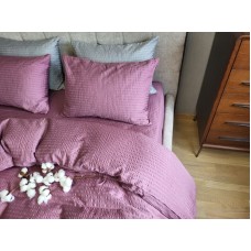 Комплект постільної білизни Satin GOFRE Жатка, фіолетовий Комплект постільної білизни Satin GOFRE Жатка, фіолетовий