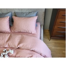 Комплект постільної білизни Satin GOFRE Жатка, пудра Комплект постільної білизни Satin GOFRE Жатка, пудра