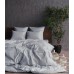 Комплект постільної білизни Страйп сатин LUX LIGHT GREY, смужка 1 см., 100% Бавовна, світло-сірий, Комфорт-текстиль