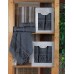 Подарунковий набір махрових рушників 2 шт., 50 x 90 см., 70 x 140 см., Damask Ornament-Dark-grey, ТМ Gulcan Подарунковий набір махрових рушників 2 шт., 50 x 90 см., 70 x 140 см., Damask Ornament-Dark-grey, ТМ Gulcan