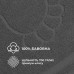 Килимок для ніг у ванну кімнату, 50 x 70 см, щільність 700 г/м2, темно-сірий з ніжками, ТМ IDEIA