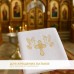 Хрестильна крижма 70 x 140 см, махрова, біла, ТМ PAPAELLA Хрестильна крижма 70 x 140 см, махрова, біла, ТМ PAPAELLA