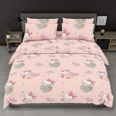 Комплект постільної білизни Hello Kitty Комфорт-текстиль, бязь, пудра, рожевий Комплект постільної білизни Hello Kitty Комфорт-текстиль, бязь, пудра, рожевий