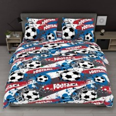 Комплект постільної білизни Футбол, бязь, з червоними смугами FOOTBALL Комплект постільної білизни Футбол, бязь, з червоними смугами FOOTBALL