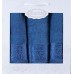 Набір з 3-х махрових рушників, 50 x 90 см x 2шт, 70 x 140 см, Cotton Ornament blue, ТМ Gulcan Набір з 3-х махрових рушників, 50 x 90 см x 2шт, 70 x 140 см, Cotton Ornament blue, ТМ Gulcan