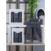 Набір із 3-х махрових рушників Gulcan Cotton Ornament dark-grey