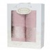 Набір із 2-х махрових рушників Gulcan Cotton Frower Ornament Pink Набір із 2-х махрових рушників Gulcan Cotton Frower Ornament Pink