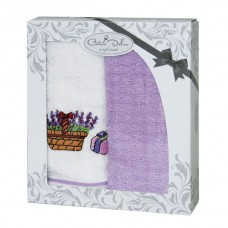 Набір кухонних махрових рушників Gursan 2 шт 40x60 см, Лаванда (2ka-06) Набір кухонних махрових рушників Gursan 2 шт 40x60 см, Лаванда (2ka-06)