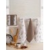 Набір кухонних рушників Nilteks Velora Beige, 3 шт, 40x60 см Набір кухонних рушників Nilteks Velora Beige, 3 шт, 40x60 см