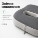 Набір офісних ортопедичних подушок IDEIA, для спини 44 x 38 x 12 см + для сидіння 43 x 38 x 10 см, з ефектом памяті Набір офісних ортопедичних подушок IDEIA, для спини 44 x 38 x 12 см + для сидіння 43 x 38 x 10 см, з ефектом памяті
