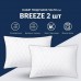 Набір подушок Breeze 50 x 70 2 шт штучний пух, стьобаний чохол на блискавці, ТМ IDEIA