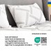 Набір подушок 2 шт Elegantly IDEIA 50 x 70 см з блискавкою, аналог лебяжого пуху, штучний пух, м’яка