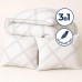 Набір подушка 50 x 70 см 2 шт та євро ковдра 200 x 220 см Elegantly IDEIA, аналог лебяжого пуху, штучний Набір подушка 50 x 70 см 2 шт та євро ковдра 200 x 220 см Elegantly IDEIA, аналог лебяжого пуху, штучний