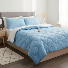 Набір NordicBlue, євро ковдра 200 x 220 см і 2 шт подушки 50 x 70 см, штучний пух, антиалергенний, блакитний, ТМ IDEIA Набір NordicBlue, євро ковдра 200 x 220 см і 2 шт подушки 50 x 70 см, штучний пух, антиалергенний, блакитний, ТМ IDEIA