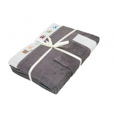 Набір сауна Gursan чоловічої (3 предмети) (men - cotton (3) - gray) Набір сауна Gursan чоловічої (3 предмети) (men - cotton (3) - gray)