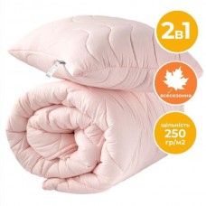 Набір Tropical 1,5 сп ковдра 140 x 210 см + подушка 50 x 70 см, пудра, TM IDEIA Набір Tropical 1,5 сп ковдра 140 x 210 см + подушка 50 x 70 см, пудра, TM IDEIA