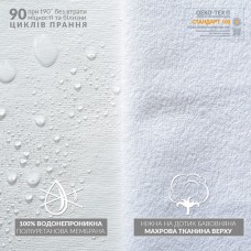 Наматрацник Aqua Stop зі стрічками по кутах TM IDEIA 120 x 200 см Наматрацник Aqua Stop зі стрічками по кутах TM IDEIA 120 x 200 см