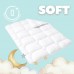 Ковдра дитяча в ліжечко Soft PAPAELLA, 100 x 135 см, штучний пух, антиалергенна, супер м’яка, тепла, біла Ковдра дитяча в ліжечко Soft PAPAELLA, 100 x 135 см, штучний пух, антиалергенна, супер м’яка, тепла, біла