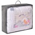 Ковдра дитяча Soft PAPAELLA, 100 x 135 см, в ліжечко, штучний пух, антиалергенний, супер м’яка, теплий, принт